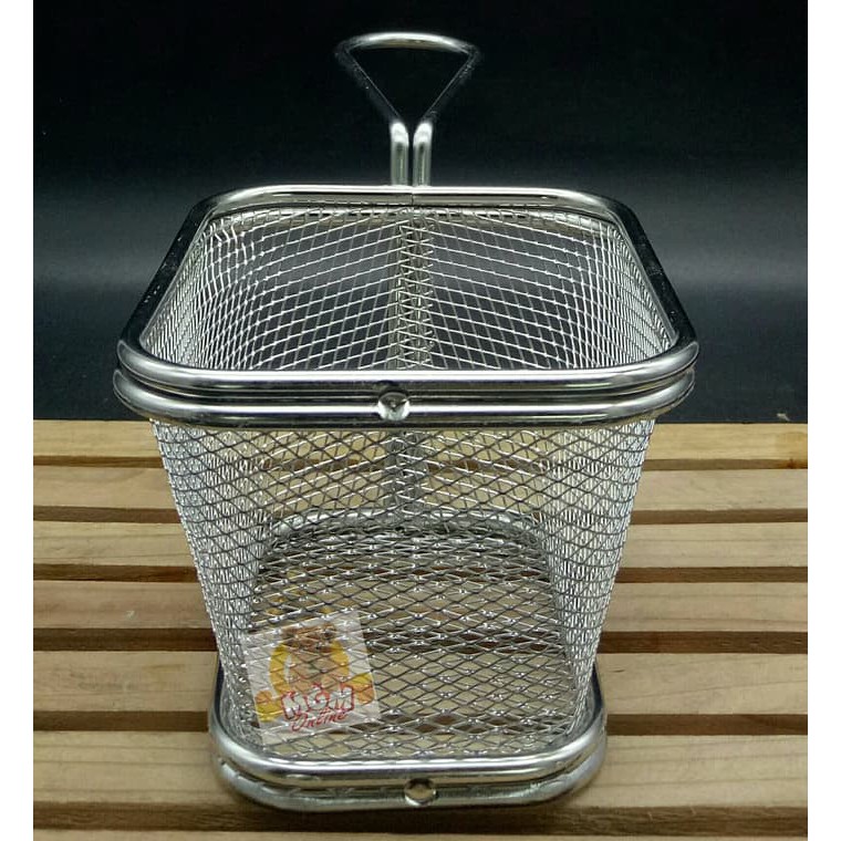 Unik TEMPAT SAJI MINI SNACK   KENTANG GORENG Kotak STAINLESS ANTI MAGNET Limited