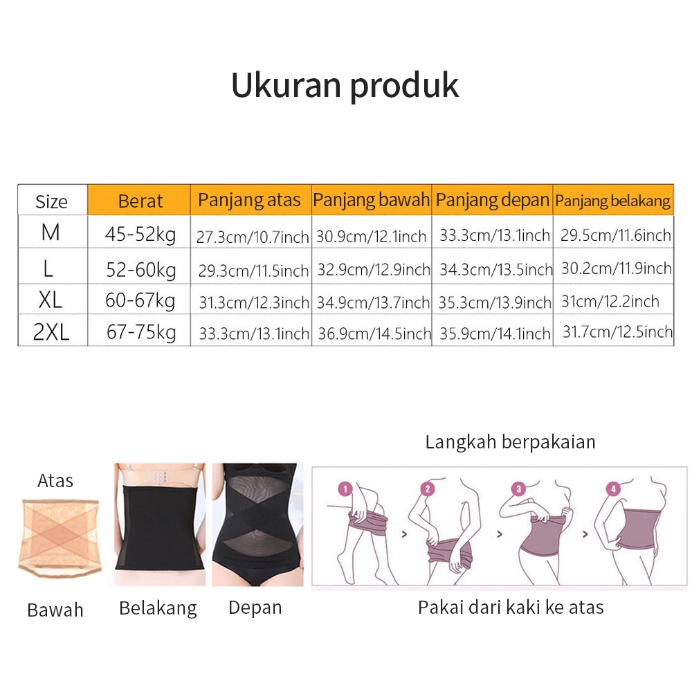 Halobaby Celana Dalam Wanita Briefs Elastis Seamless High Waist Bahan Katun