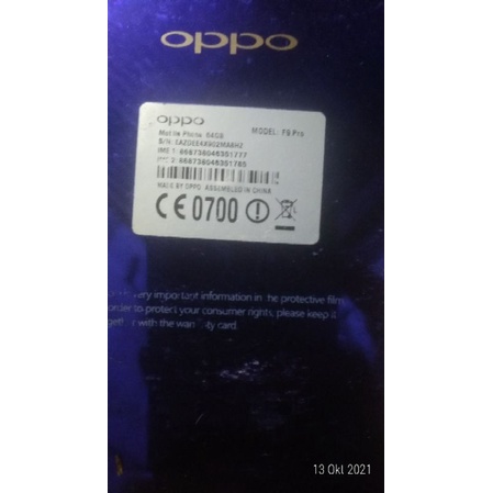 oppo f9 pro 6/64
