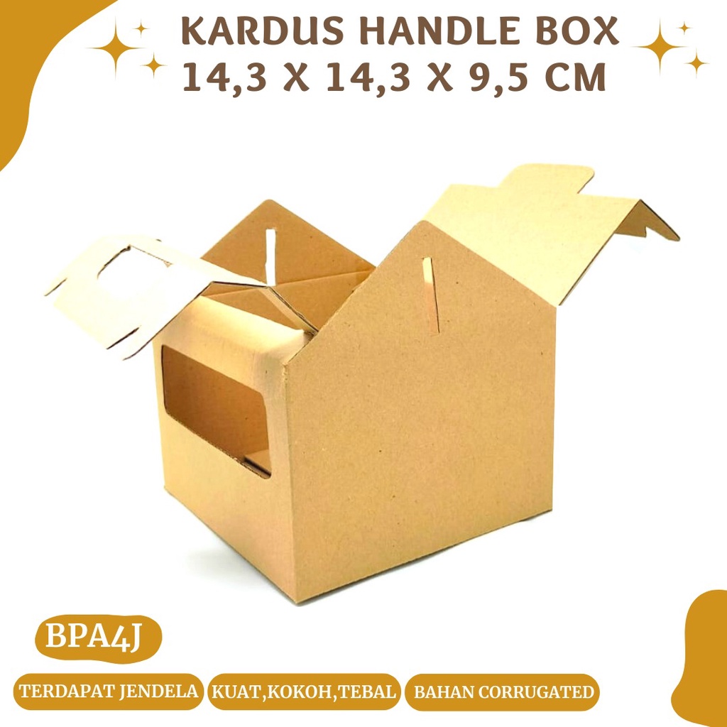 Kardus Hampers Handle Box Dus 14.3X14.3X9.5 (BPA4J)