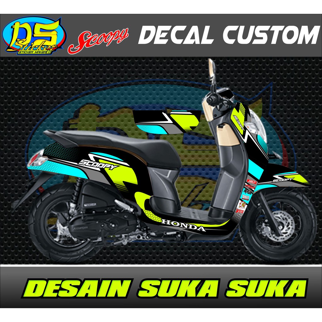 Decal Stiker Motor Scoopy New Shopee Indonesia