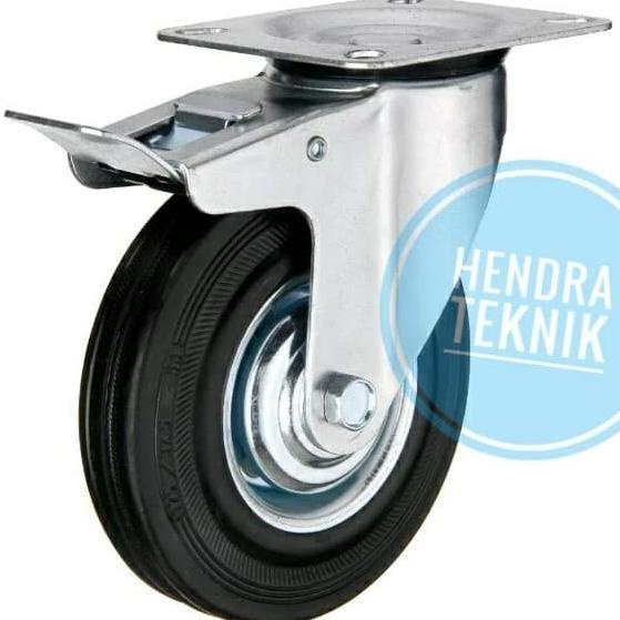 *#*#*#*#] RODA KARET REM HIDUP 8" RODA TROLI 8 INCI RODA HIDUP REM 8 INCH 200MM