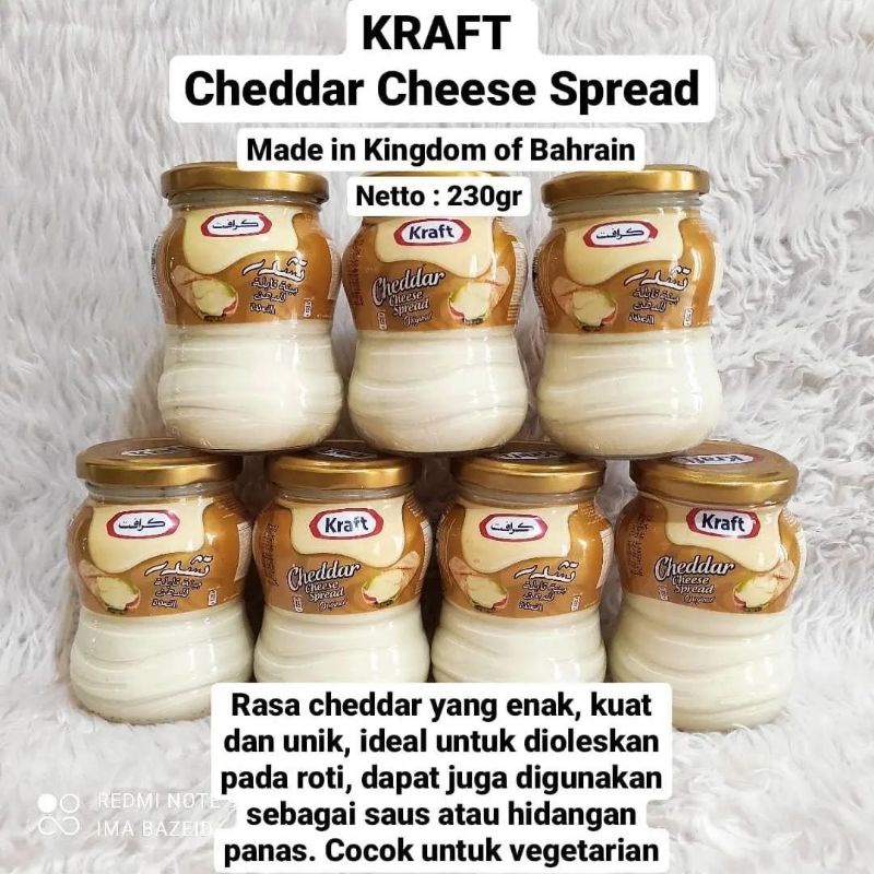 Kraft Keju arab 230gr cheddar cheese spread keju import ori Saudi