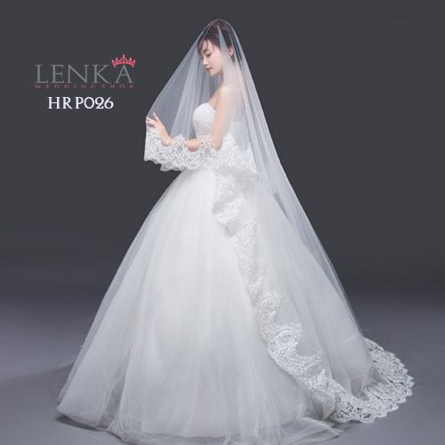 [TOKO TERPERCAYA] WEDDING VEIL LACE AKSESORIS PENGANTIN RENDA PUTIH HRP026