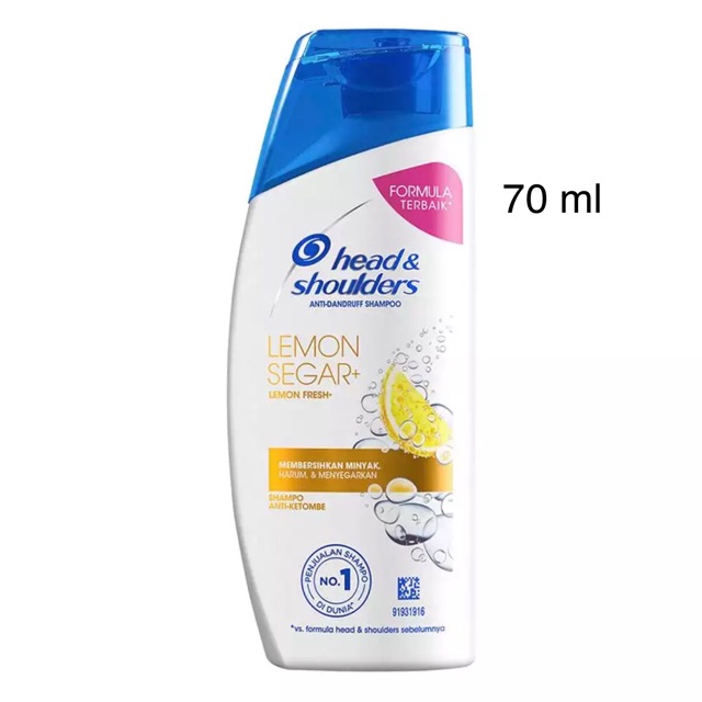 Shampo Head & Shoulders Lemon Segar 70 ml / Shampoo Head and Shoulders