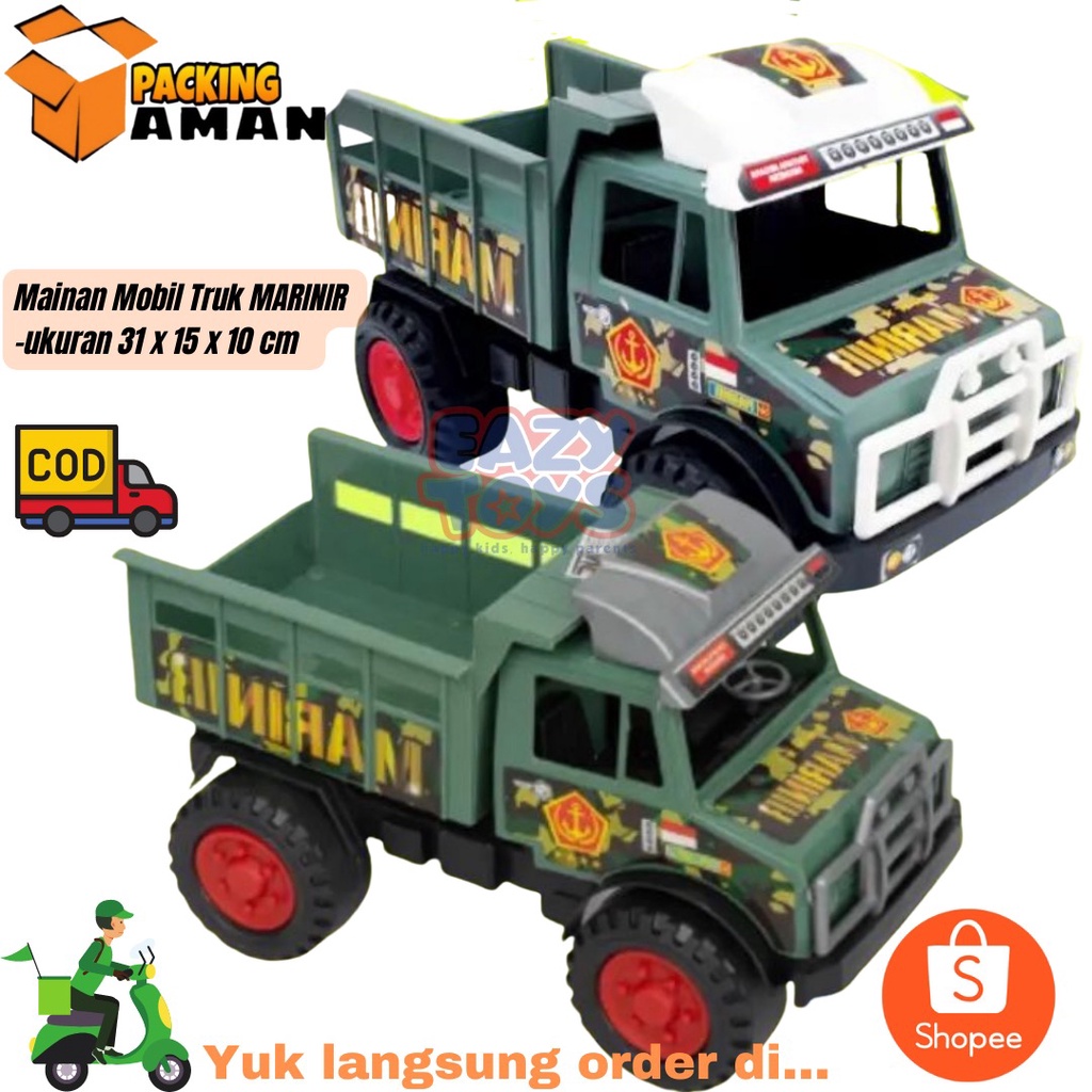 Mainan Anak Mobil Mobilan Truk Marinir Mainan Mobil Mobilan