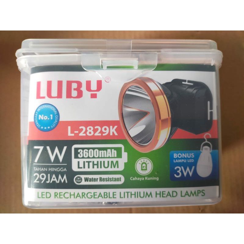 Senter Kepala Luby L 2829 / Headlight Luby L2829 7 Watt