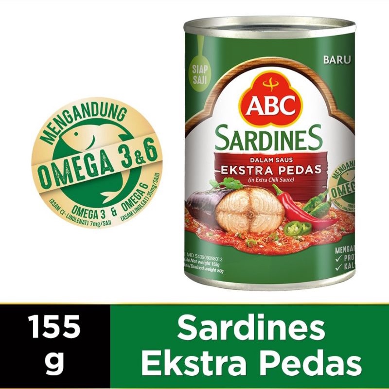 

Sarden ABC Ekstra Pedas 155gr