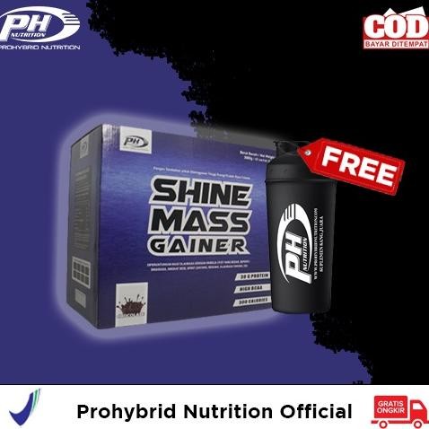 

Susu Penambah Berat Badan Shine Mass Gainer Susu Tinggi Kalori Kemasan - Shaker Hitam