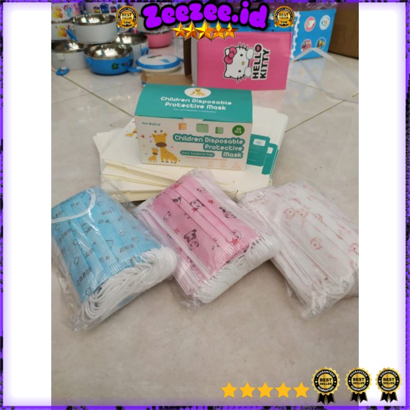 Masker anak/masker anak 3 ply/masker anak karakter 1box isi 50pcs