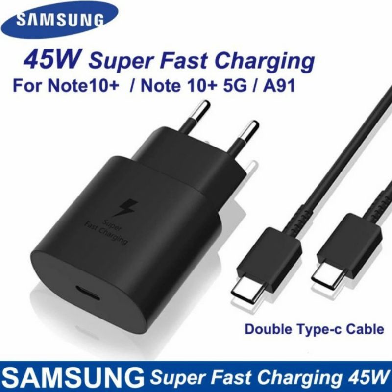 CHARGER SAMSUNG SUPER FAST CHARGING TYPE-C TO TYPE-C ORIGINAL