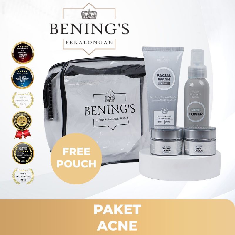 [ RESELLER RESMI ] PAKET ACNE BENINGS SKINCARE BY DR. OKY PRATAMA