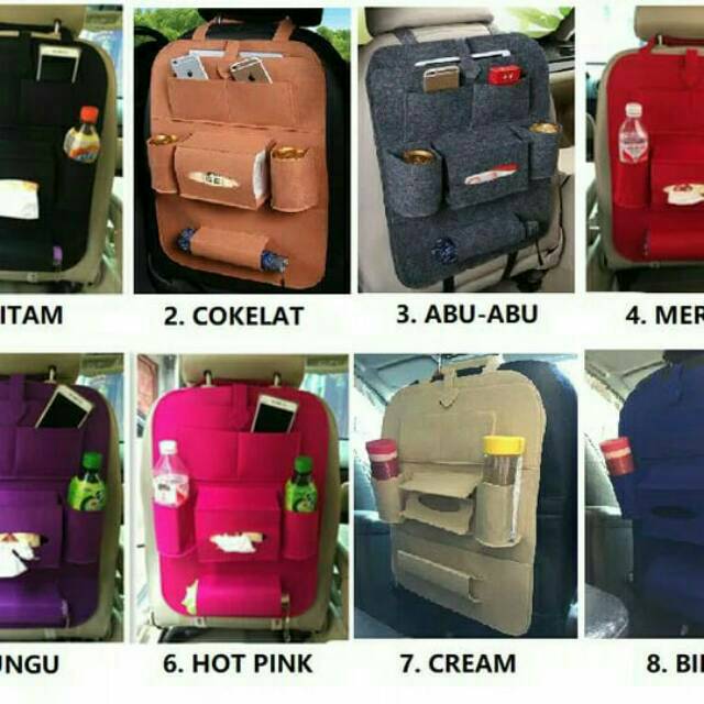 CAR SEAT ORGANIZER - AUTO CAR SEAT BAG ORGANIZER