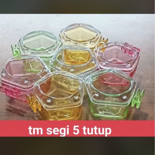 cepuk makan segi lima tutup - cepuk minum segi lima tutup