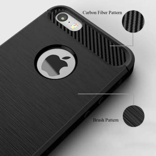 Softcase Iphone 6 7 8 plus 11 Pro Max Ipaky Carbon Fiber case Silicon Casing