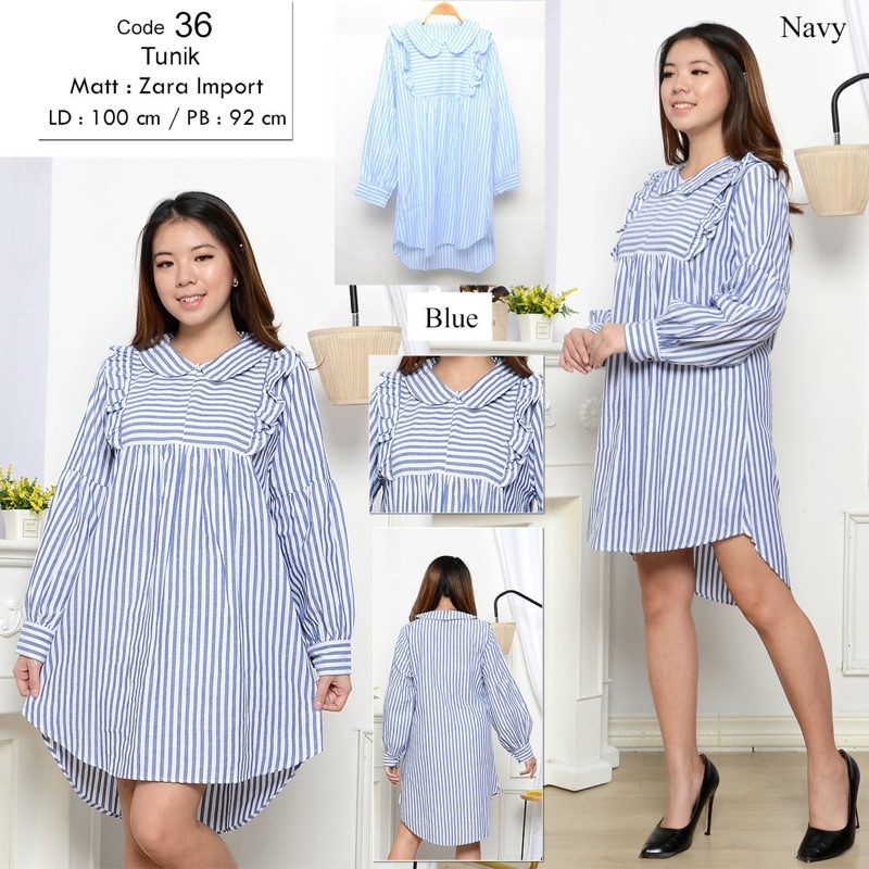TUNIK WANITA ATASAN LENGAN PANJANG tunik model salur cantik lucu