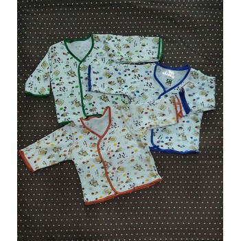 Baby Mocha Baju Panjang Kancing Depan isi3 Termurah Ukuran M 0-3 bulan 104813