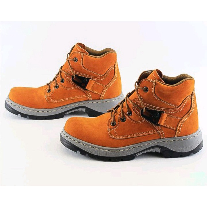 Sepatu Safety Boots kulit asli Mr.LA original sepatu untuk pria