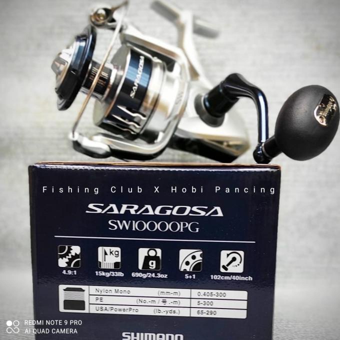 Reel Pancing Saragosa 2020 Sw 10000 Pg Shimano Sara Gosa