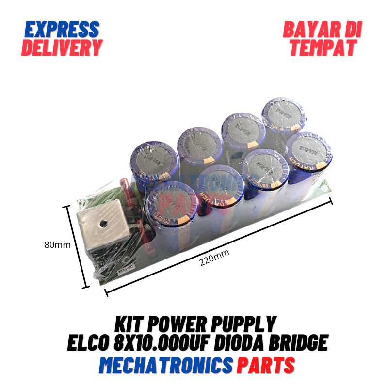 Kit Power Pupply Elco 8x10.000uf Dioda Bridge