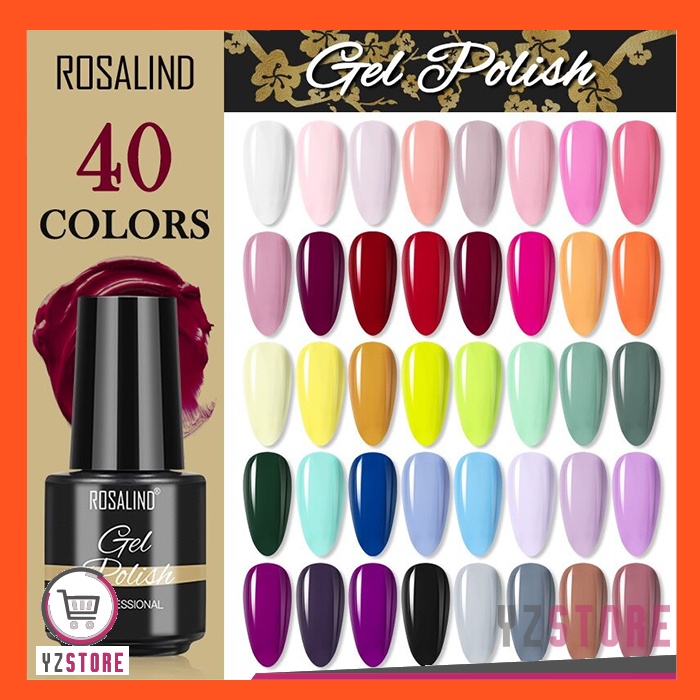 Kutek Gel Nail Art Polish UV LED ROSALIND New Series 21-40 YZ130