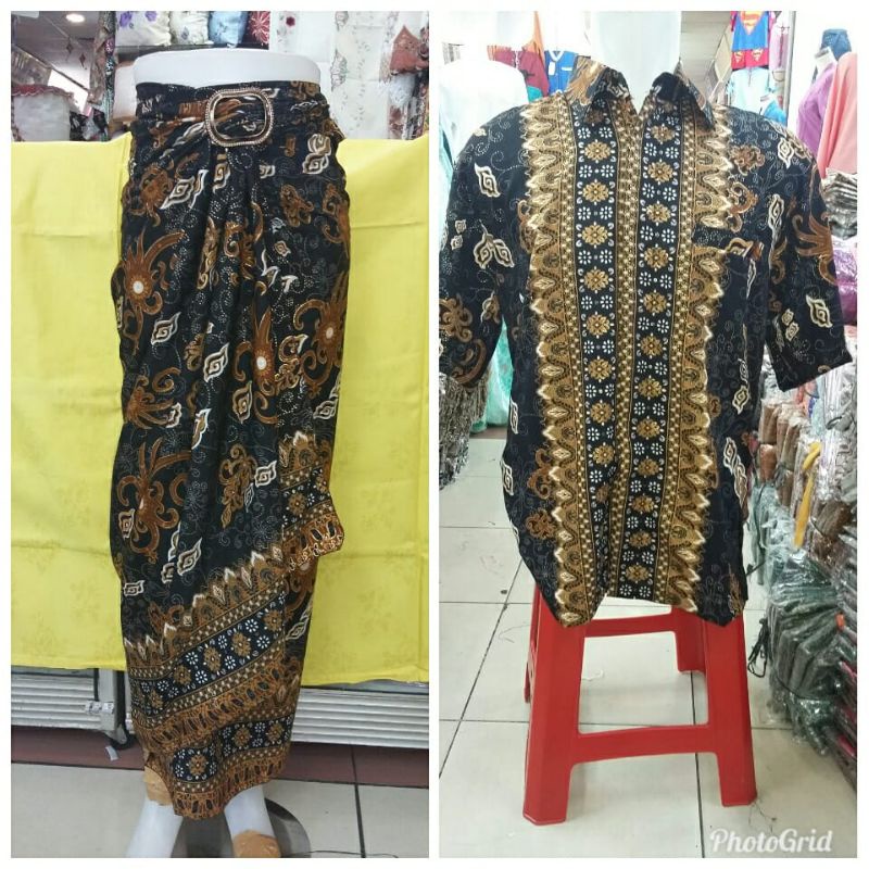 IndahKebaya | 50+ MOTIF / COUPLE ROK LILIT DAN KEMEJA PENDEK / COUPLE BATIK / ROK SPAN JUMBO MURAH