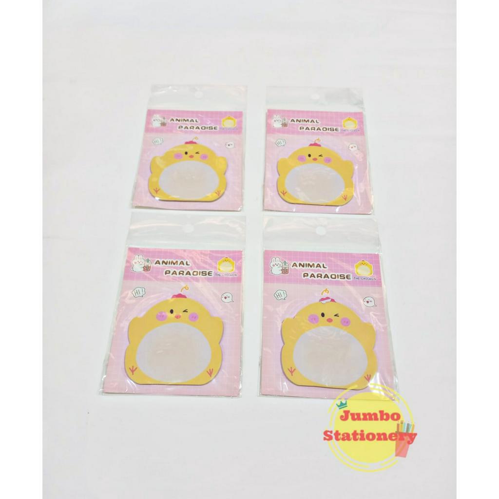 Sticky Notes Motif Hewan Kertas Memo Karakter Animal