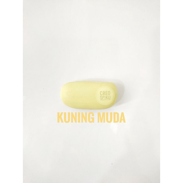 

Fondant icing sugar warna lemon yellow / kuning pucat / kuning muda / soft yellow