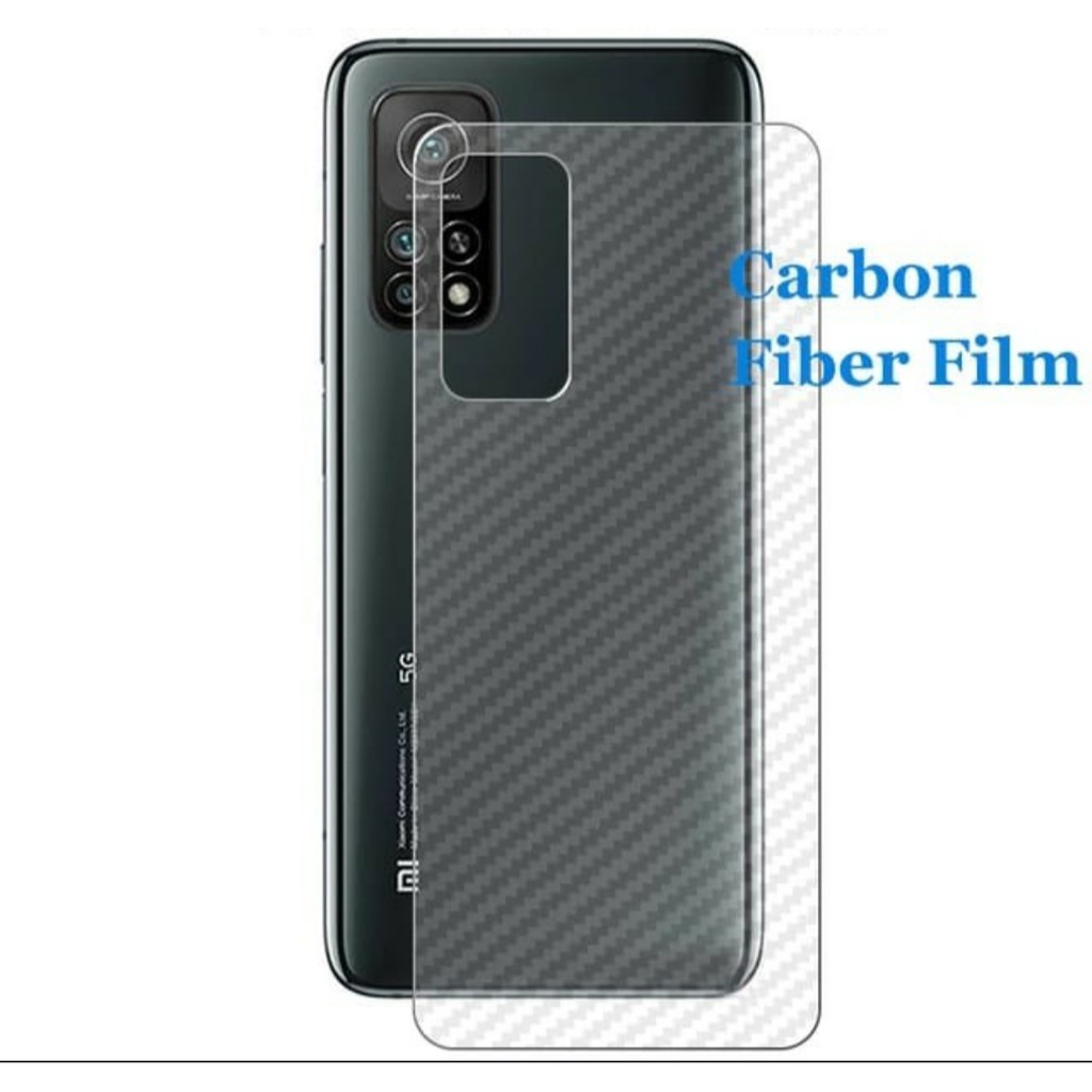 carbon fiber screen guard antigores BELAKANG XIAOMI Mi 10T Pro Mi 10T