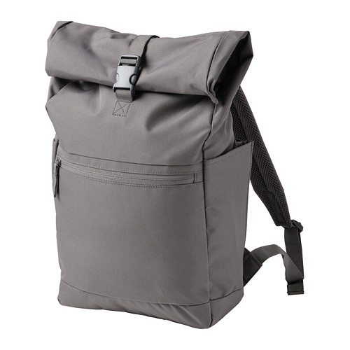 STARTTID Ransel, abu abu, 27x11x56 cm / 18 l