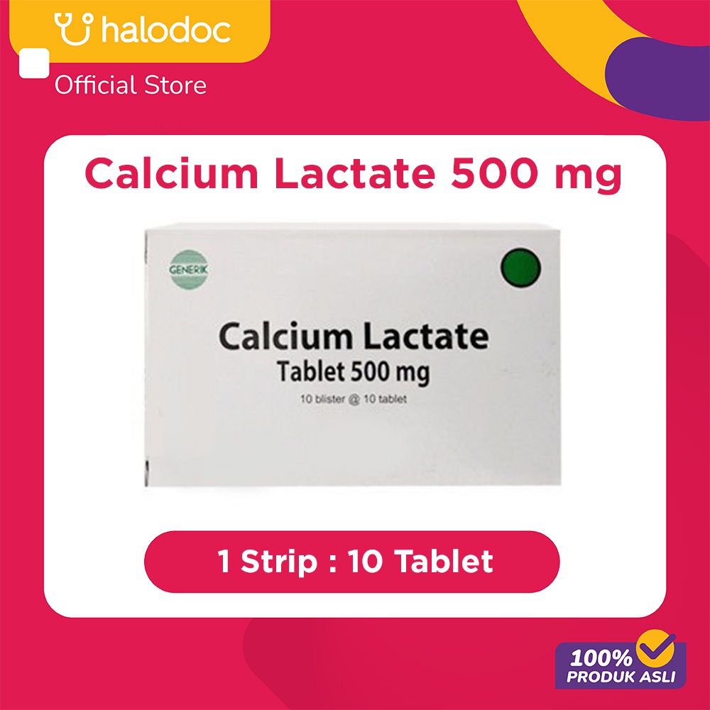 Calcium Lactate 500 mg 10 Tablet