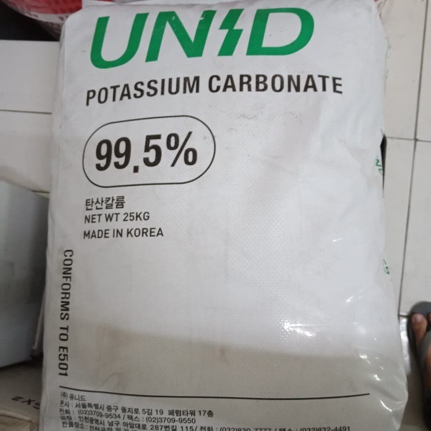

soda kie, soda q, potassium carbonate kalium karbonat food grade 1kg