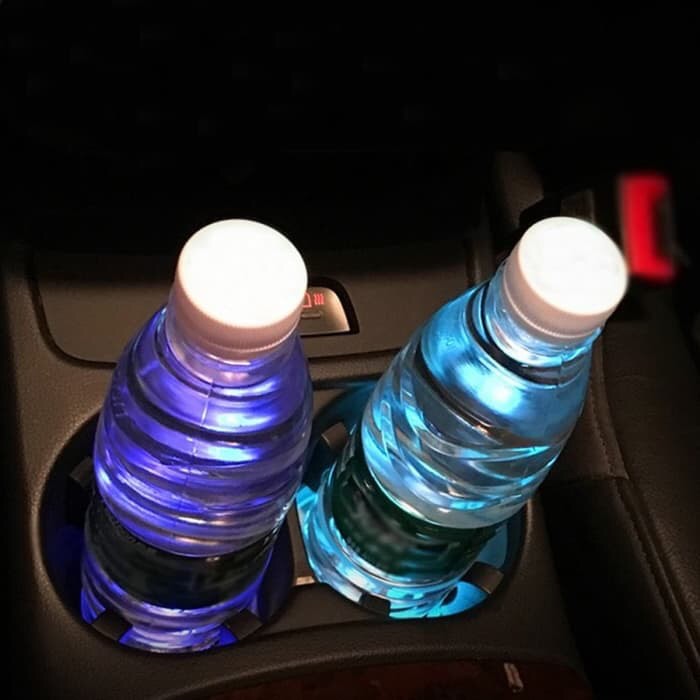 LAMPU TATAKAN BOTOL Anti Slip RGB sensor cahaya sensor gerak isi 2