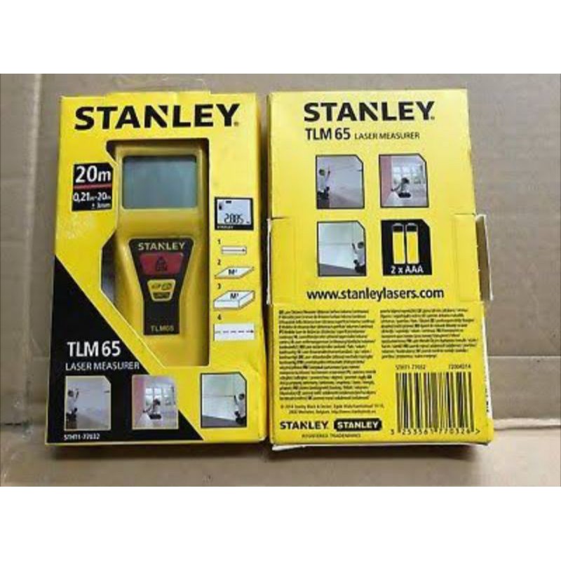Meteran Laser 20m Stanley (STHT177032 ) TLM 65 Laser Dist Measurement