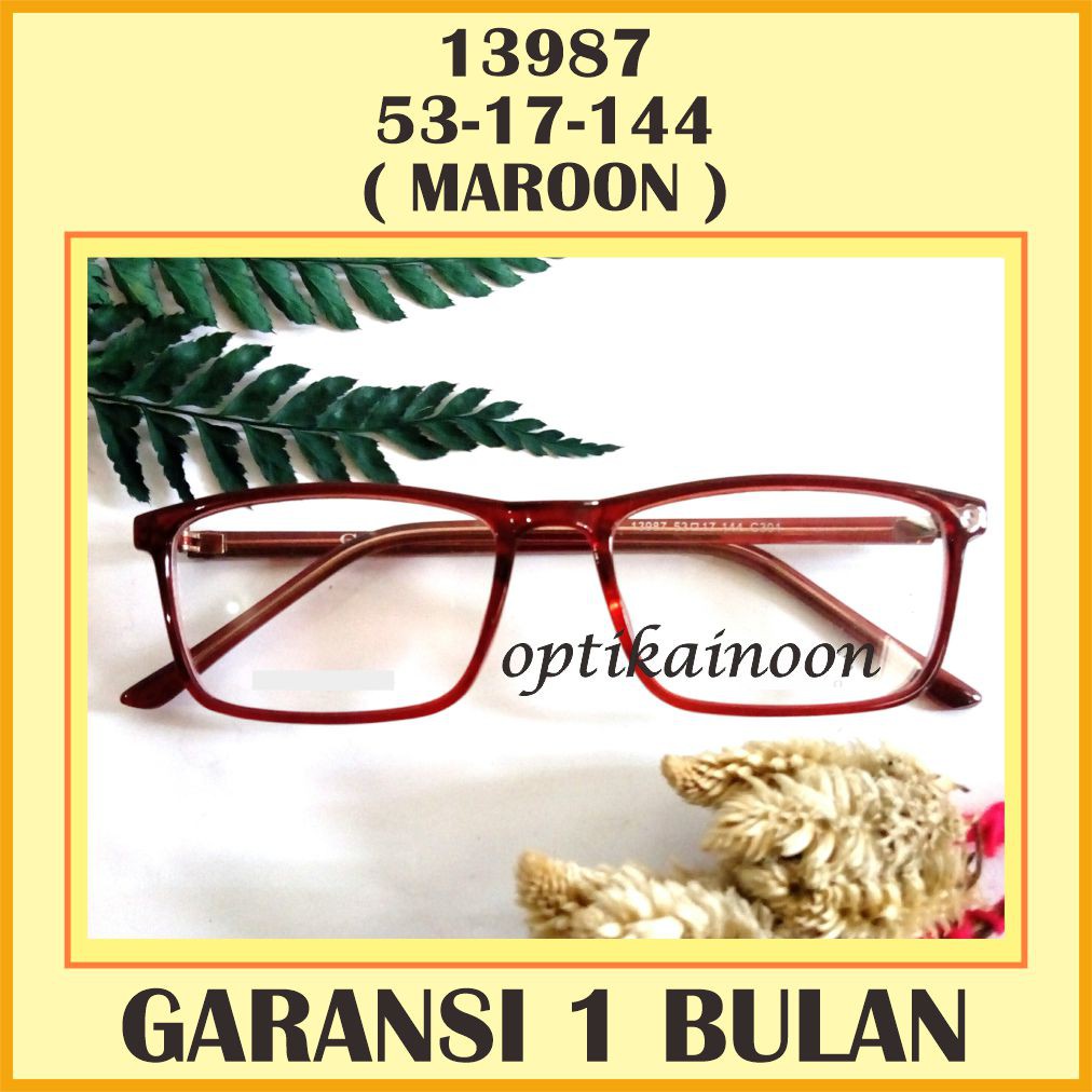 FRAME KACAMATA MINUS KOREA GINOS 13987 FREE LENSA ANTI RADIASI
