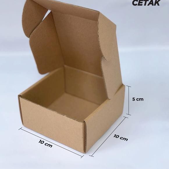 

(20pcs) Box Dus Kue Polos / Dus Brownies / Aksesoris / Dus Corrugated 10x10x5