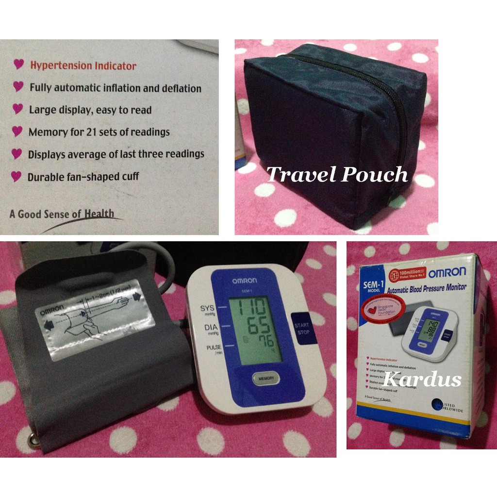 OMRON SEM-1 Automatic Blood Pressure Monitor / Alat Check Tekanan Darah