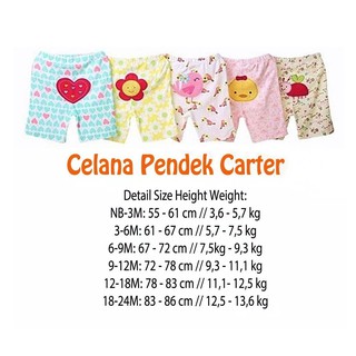 SERBU Celana Pendek Bayi Carter  Love 5in1 Celana  Pendek  