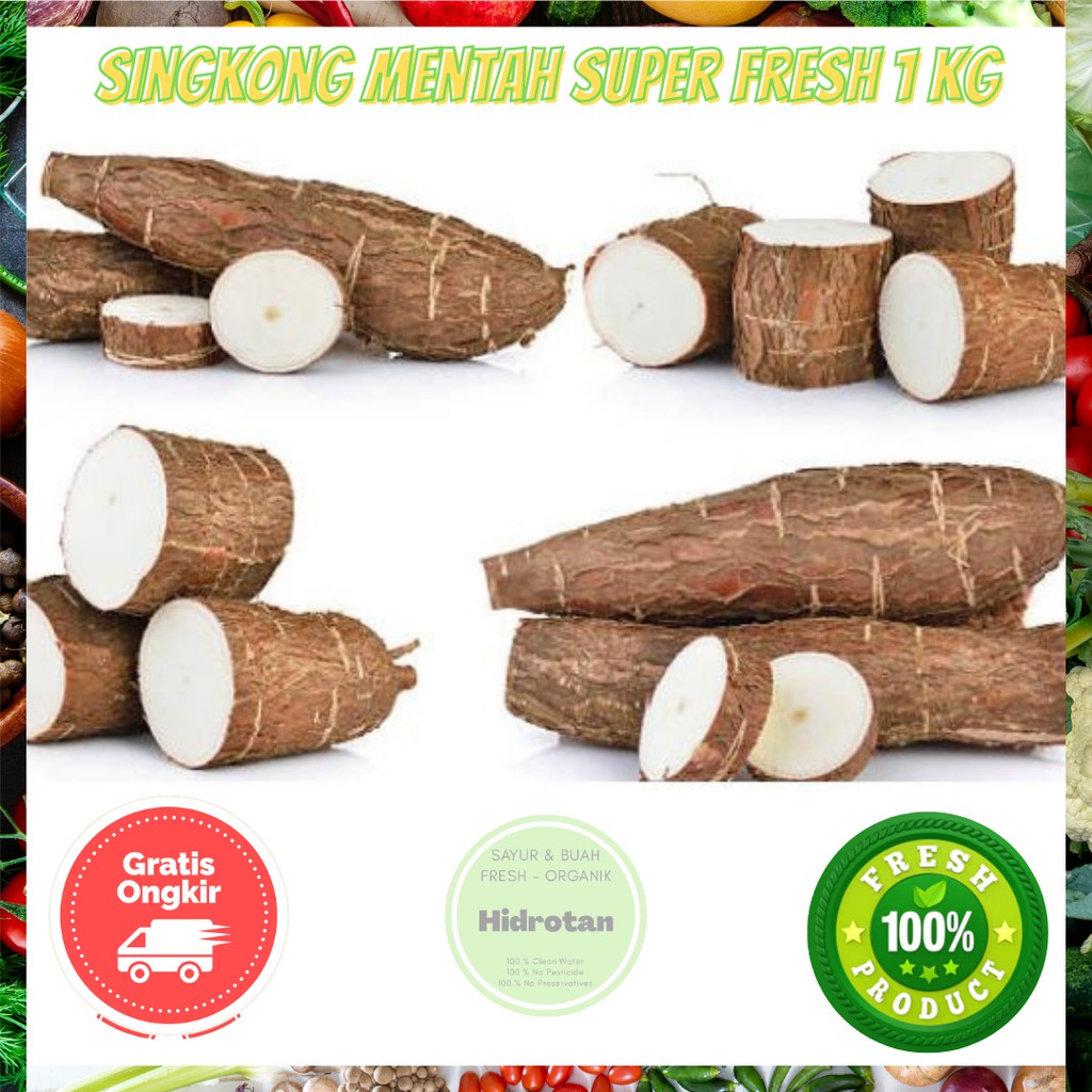 

Singkong Mentah Pulen 1 kg - Sayur Sayuran Segar | Fresh Murah