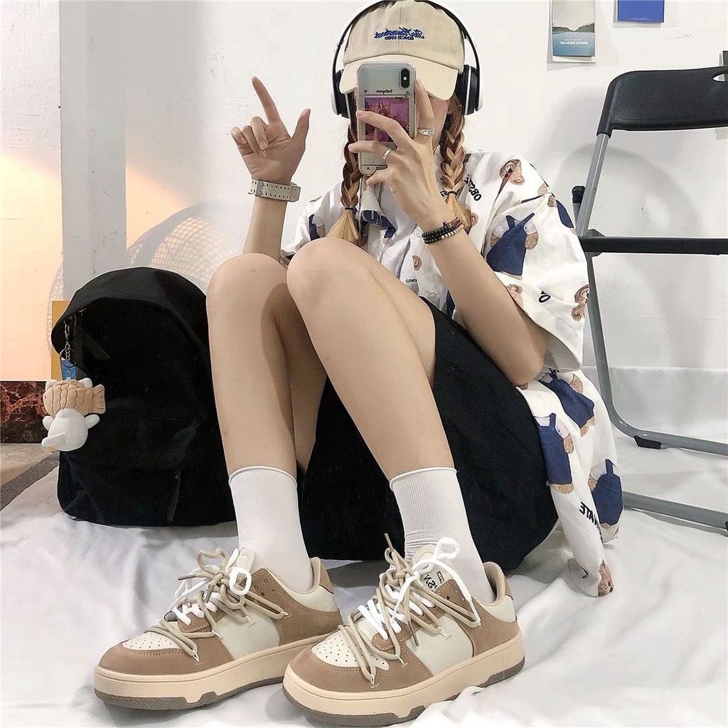 TBIG [COD] Sepatu Sekolah Sneakers Import Shoes YSNSPORT Fashion Wanita Sepatu Korea Style Sekolah Kuliah