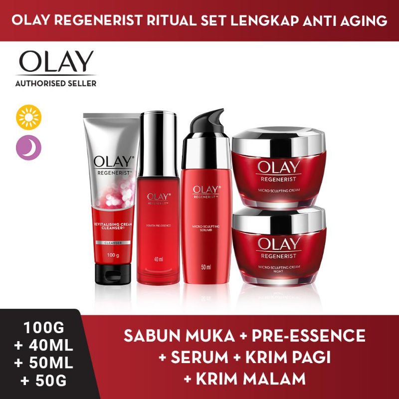 Paket Hemat Olay Regenerist Ritual Set Lengkap Anti Aging