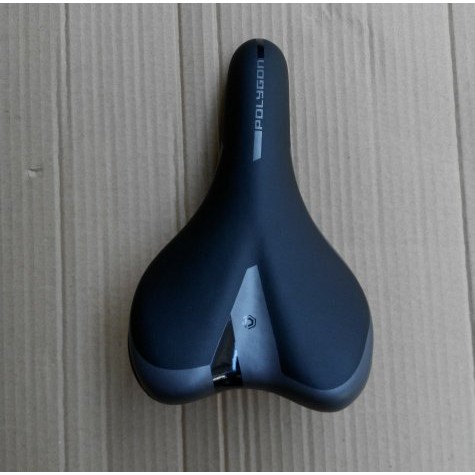 Saddle Polygon Monarch Original. Sadel Sepeda Polygon Monarch. Black Grey. Hitam Abu - Abu.