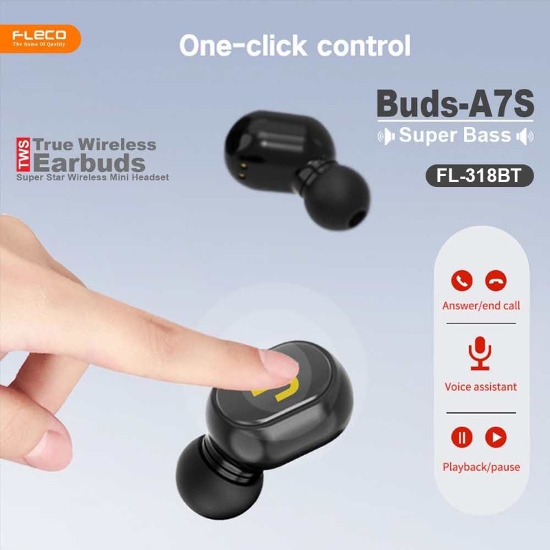 PROMO HANDSFREE BLUETOOTH FLECO BUDS A7S SPESIAL EDITION 2022