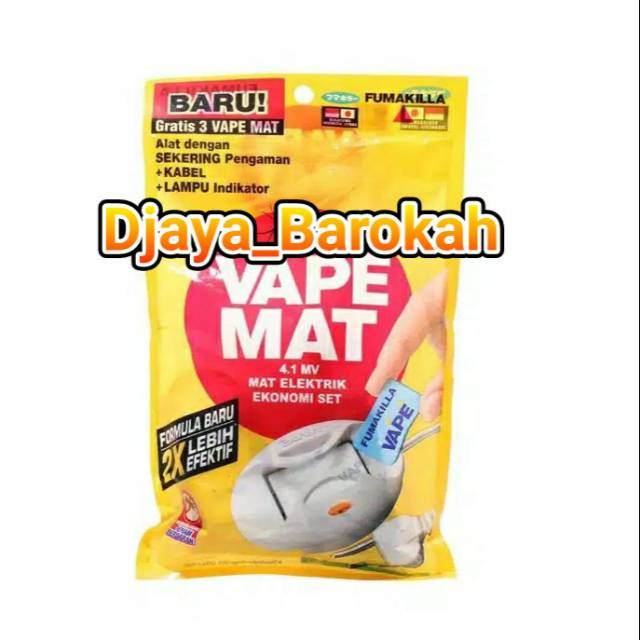 Fumakilla Vape Mat, Obat nyamuk elektrik, Refill Hit, Refill Obat nyamuk elektrik vape fumakila cld