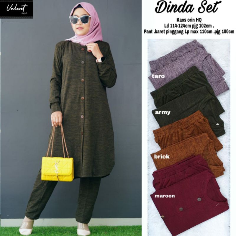 TKG - DINDA SET Best Seller Setelan Celana Wanita Kaos Orion Jumbo LD120 by Fashion Solo