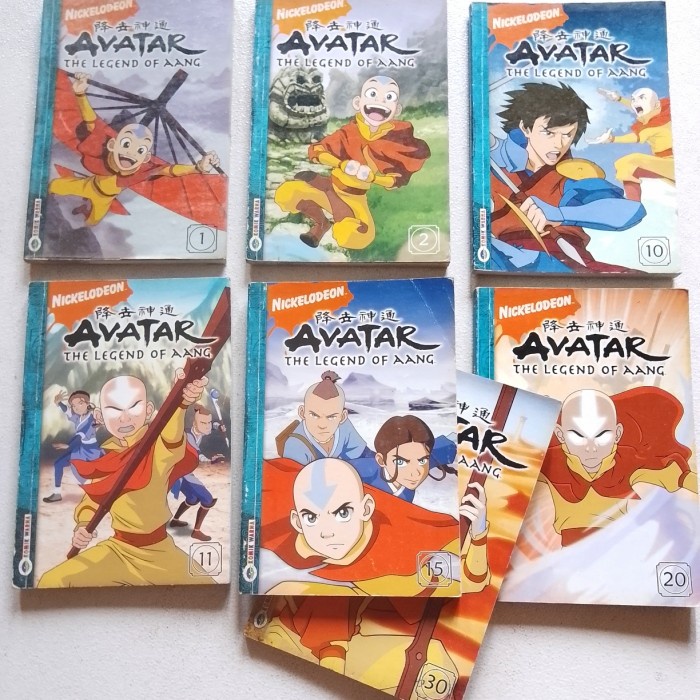 Buku Cabutan Komik AVATAR THE LEGENDS OF AANG No. 1,2,10,&11 - Karya Michael Dante Dimartino & Bryan