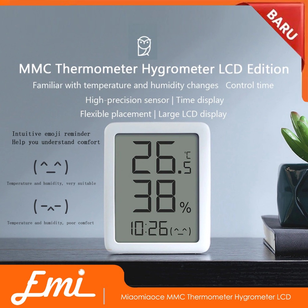 Miaomiaoce MMC Thermometer Hygrometer LCD Temperature Humidity