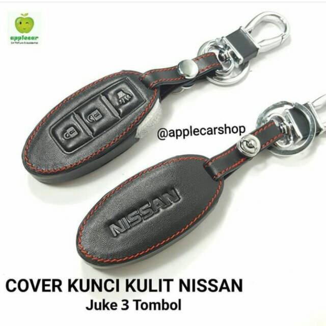 Sarung Kunci Kulit Cover Key /Leather Key Cover /Kondom Kulit Kunci Mobil Nissan