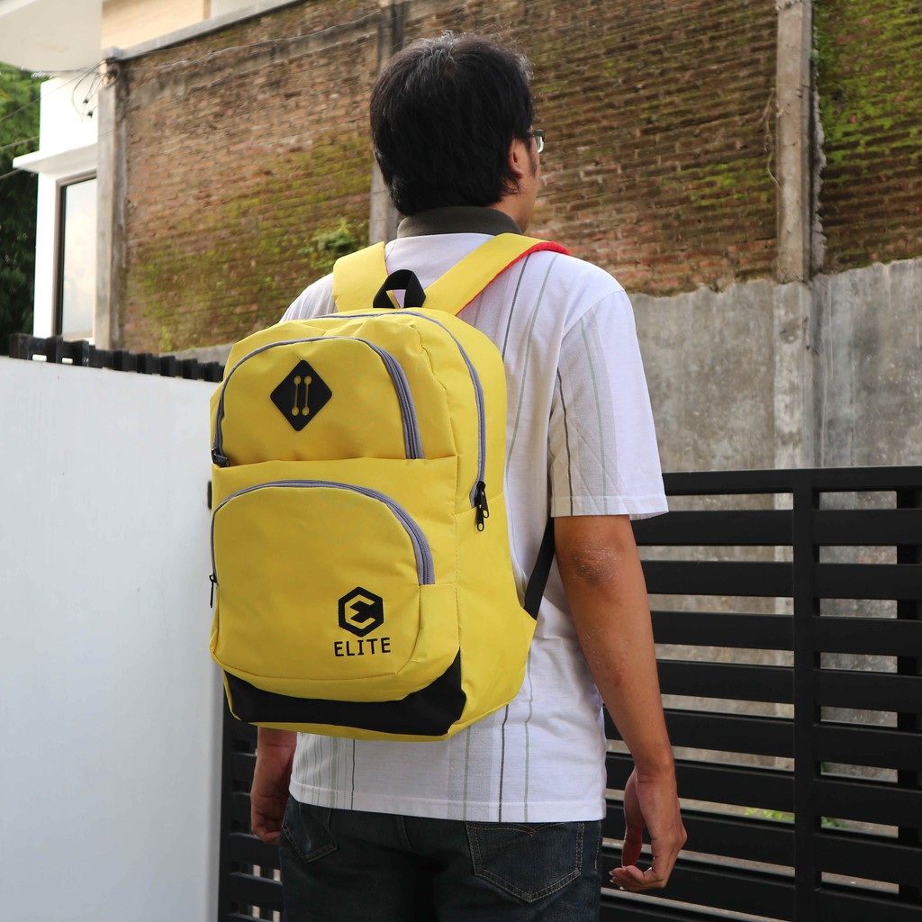 Jual Tas Ransel Laptop Distro Elite Backpack Kekinian Kuat Awet Tas Keren Tas Sekolah Tas Kuliah