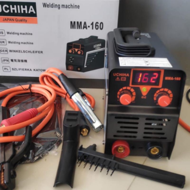 Mesin Las inverter travo digital merk UCHIHA 160a 1300watt